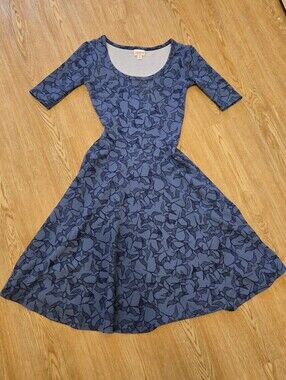 Lularoe Blue Patterned Swallow Dress